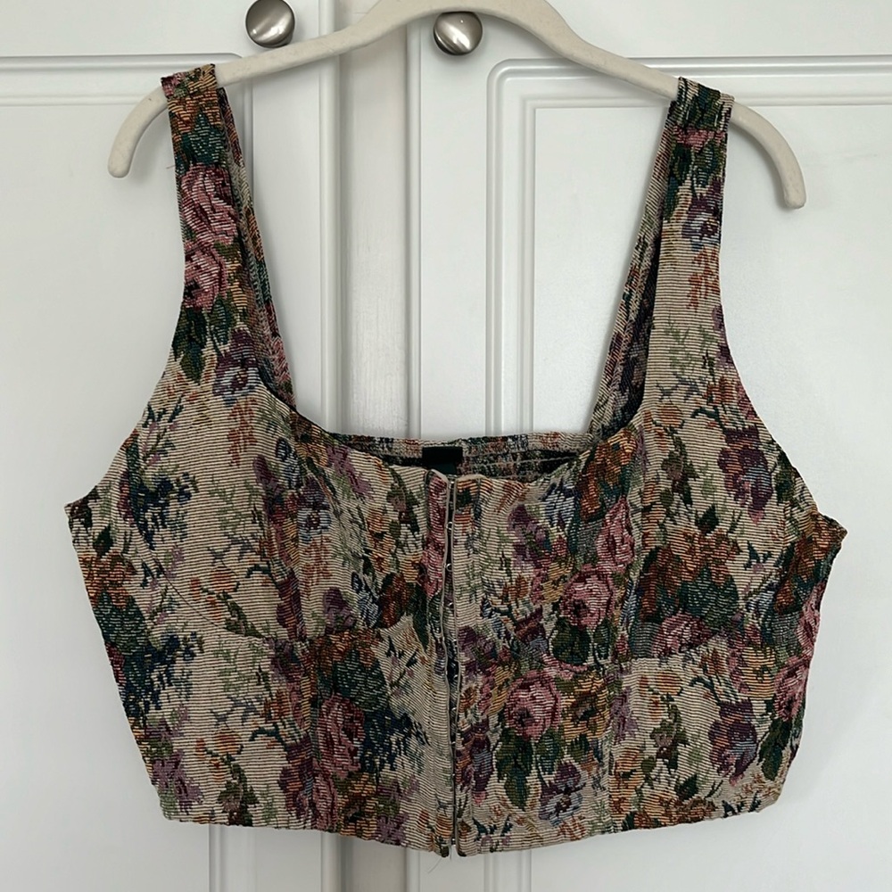 WILD FABLE Floral “Corset”